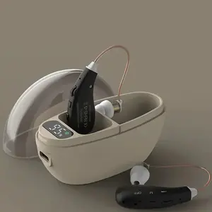 Rechargeable In-Ear Hearing Aids for Seniors, Noise Reduction, Easy Use, Fast Charging, Professional Hearing Loss Device, Option