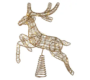 Northlight LED Reindeer Christmas Tree Topper 13"