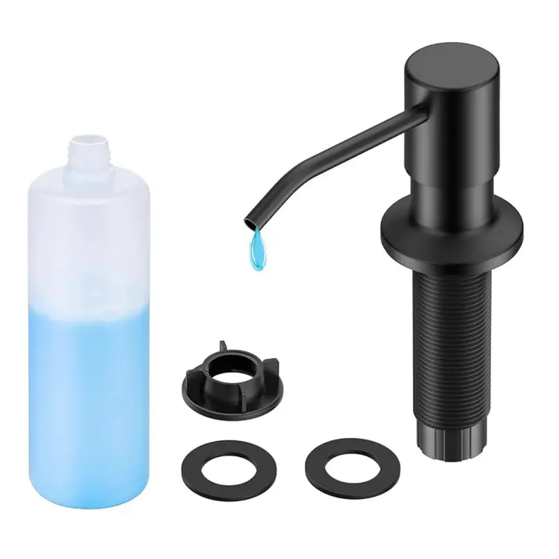 FORIOUS Soap Dispenser for Kitchen Sink, Built in Sink Soap Dispenser, 500ML/18OZ Bottle, Lotion Dispenser for Kitchen Sink Built in Refill homemakeover