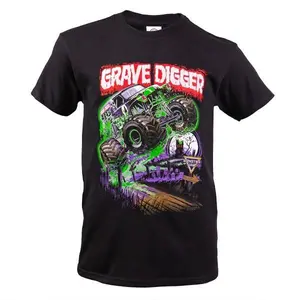 180g[100%cotton]Monster Jam 2025 Grave Digger T-Shirt, Unisex Graphic Tshirt, Cotton T-shirt Gift, Top Menswear