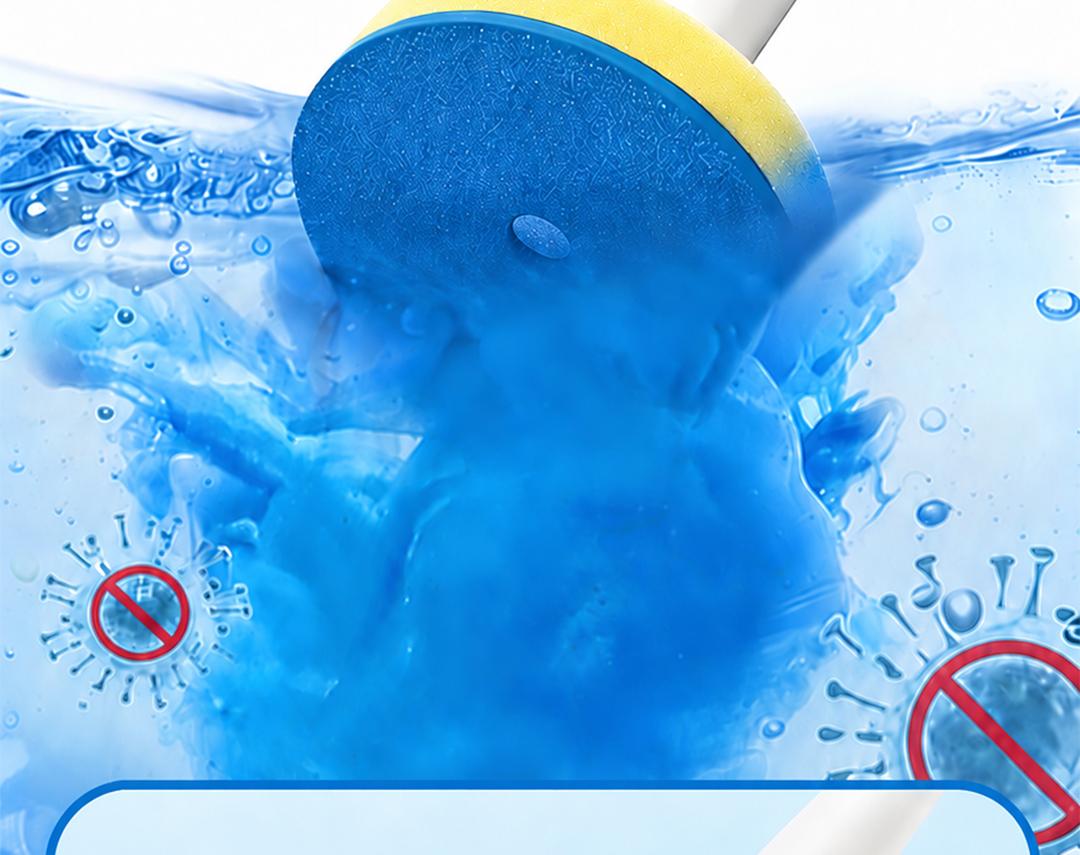 SOPAMI Disposable Toilet Scrubber Brush Kit - 1 Handle + 32 Refill Heads (16 Option Available), No-Touch Rotating Scrubber, Self-Clean Pad, Holder, Toilet Cleaning System for Under-Rim & Corners, Ideal for Busy Home Bathrooms,sohochic