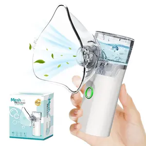 Portable Handheld Nebulizers with Adjustable Modes, 1 Set Rechargeable Mesh Nebulizer with Masks & Mouthpiece, Personal Care Appliances for Home & Travel