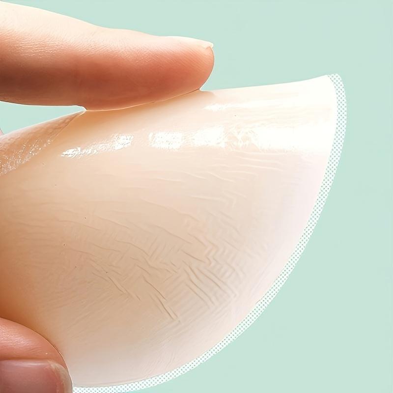 4pcs Reusable Silicone Breast Lifters - Invisible Rabbit Ear Breast Stickers, Soft Breathable Anti-Sweat Anti-Slip Push Up Nipple Covers for Strapless Dresses