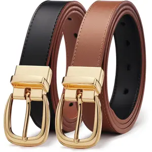 Reversible Belt for Women, Womens Leather Belt for Jeans Pants - 2 Styles in One Belt