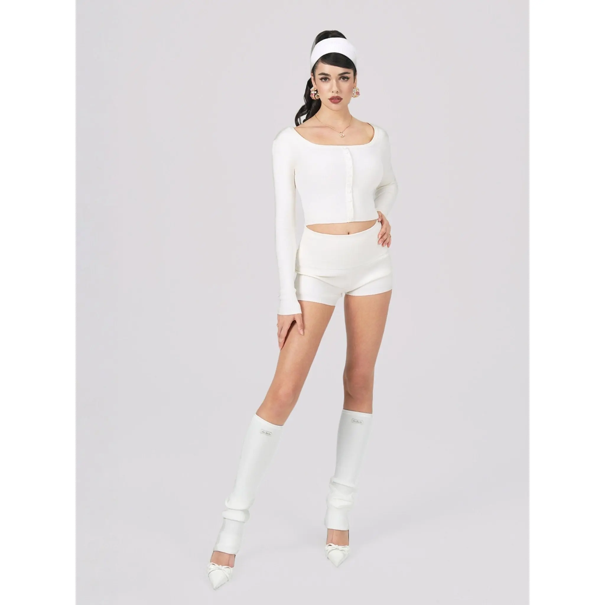 Holly Shorts (White) (Final Sale)