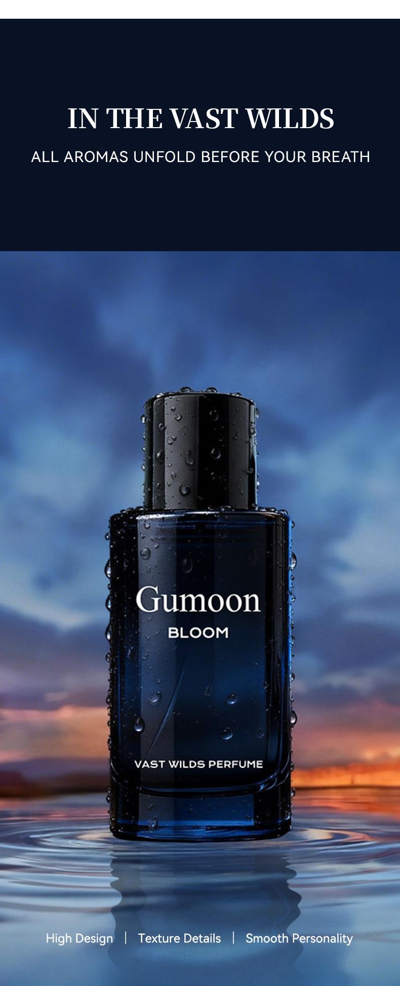 GUMOON explore boundlesswilderness fragrance 50ml ocean fresh scent premium aromatic woody fragrance with bergamot coconut amber for him & her bold arabian perfume luxurious gift