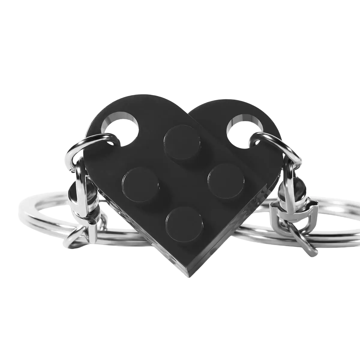 Heart-Shaped Keychain Set – Matching Keychains for Couples, Valentine's Day Gift, Romantic Love Keychain for Him and Her ﻿