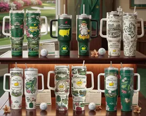 Master Tournamnet Golf 2026 Tumbler 20oz and 40oz with Handle, Augusta National Champions Golf 2026 Tumbler