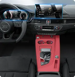 All-in-One Center Console Liquid Silicone Mat, Car Interior Must-Have for Audi A4L / A5, Anti-Scratch, Non-Slip, Dustproof & Easy to Clean