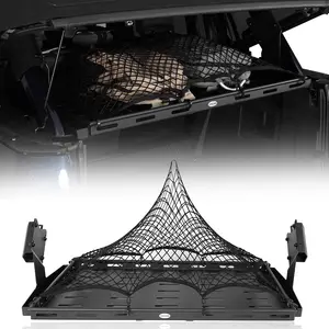Hooke Road Interior Cargo Basket Storage Rack, Car Interior Kit For 2021-2026 Ford Bronco 4-Door (Excluding Raptor) Automotive Truck Accessories