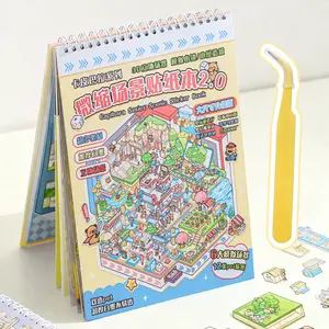Capybara 3D Sticker Book, Art Stickers, Animal Scrapbook Decals, Sticker Cards, 20 Unique Pop-Up Stickers for Crafting, Ideal Gift for DIY Enthusiasts, Sticker Album