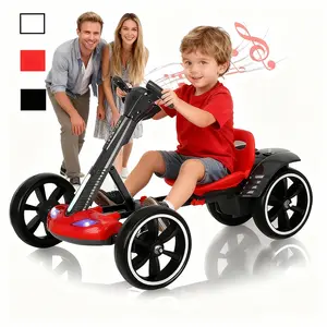 Children's Electric Go Kart - Foldable Ride-On Toy with Remote Control for Kids 3-8 Years Old - Kid's Toy Car - No installation required, use directly - Comes with remote control