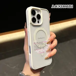 1 Corinthians 13 Love Verse Pattern Magnetic Phone Case for iPhone 17 16 15 14 Pro Max 13 12 11 XR XS Plus Non-Yellowing Clear Crystal Drop-proof Slim Silicone Shockproof Transparent Acrylic Cover Supports Wireless Charging