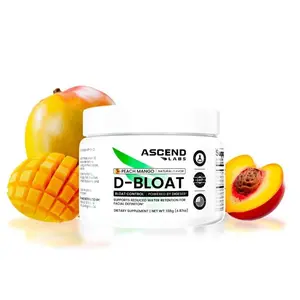 D-BLOAT Daily Debloat Powder - ASCEND LABS - Dietary Supplement - 30 Servings, Flavor ( Peach Mango, Strawberry Kiwi, Pina Colada )
