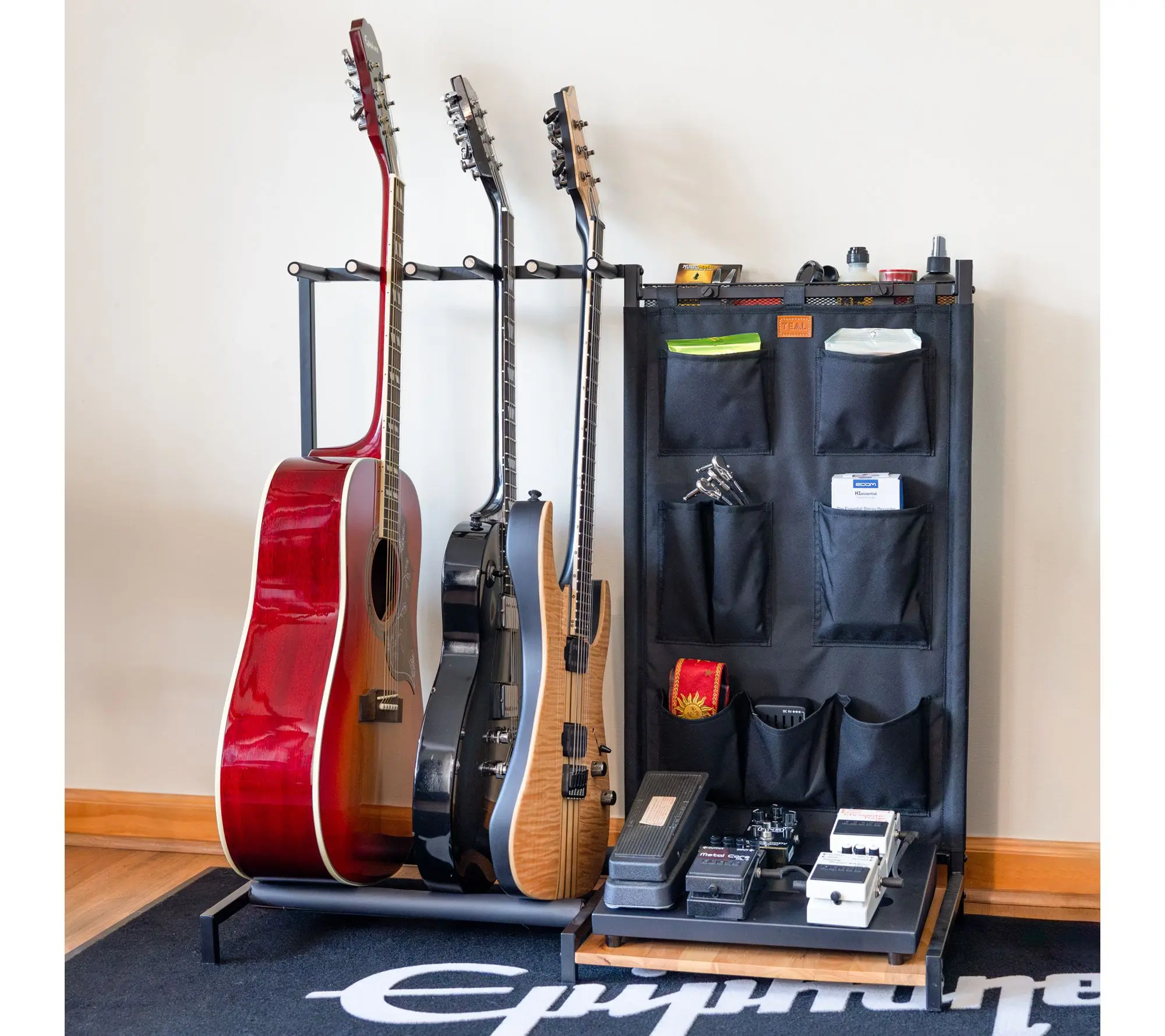 StoreYour The Opener 5-Slot Guitar Rack - Black StoreYour The Opener 5-Slot Guitar Rack - Black