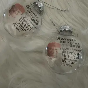 Personalized Memorial Photo Ornament for Home Decor - Custom Made-to-Order Hanging Decor