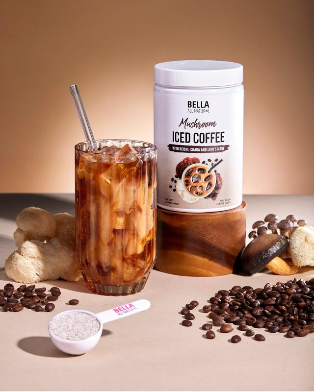 3 Pack Bella All Natural Mushroom Iced Coffee