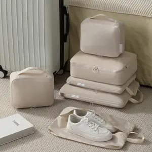 Fashion Convenient Travel Storage Bag Compression Suitcase Organizer Bag for Clothes Underwear Portable Set Packing Bags