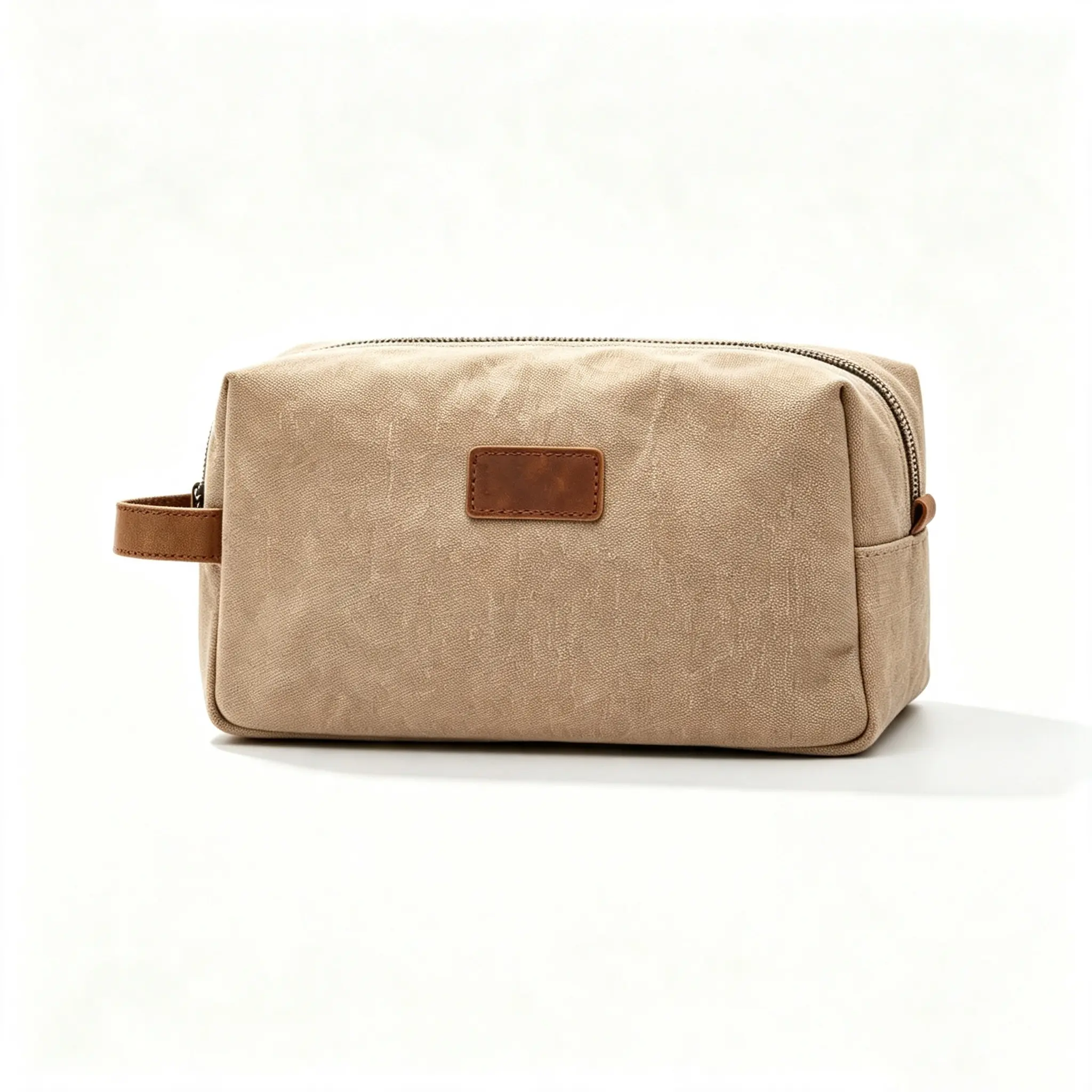 Vintage Toiletry Bag, Large Capacity Canvas Travel Organizer Bag with Handle, Waterproof Cosmetic Storage Pouch for Travel, Business Trips, Gym & Daily Essentials makeup bag