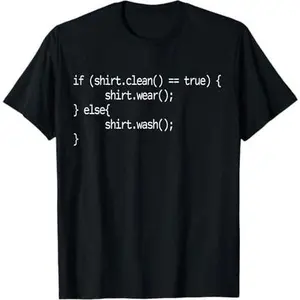 Programmer Software Developer IT Funny Code Clean T-Shirt