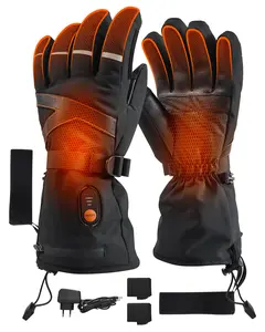 Heated Gloves for Men & Women, 7.4V Rechargeable Electric Heated Ski Gloves, Waterproof Touchscreen Winter Gloves for Outdoor Sports, Motorcycling, Cycling, Hunting