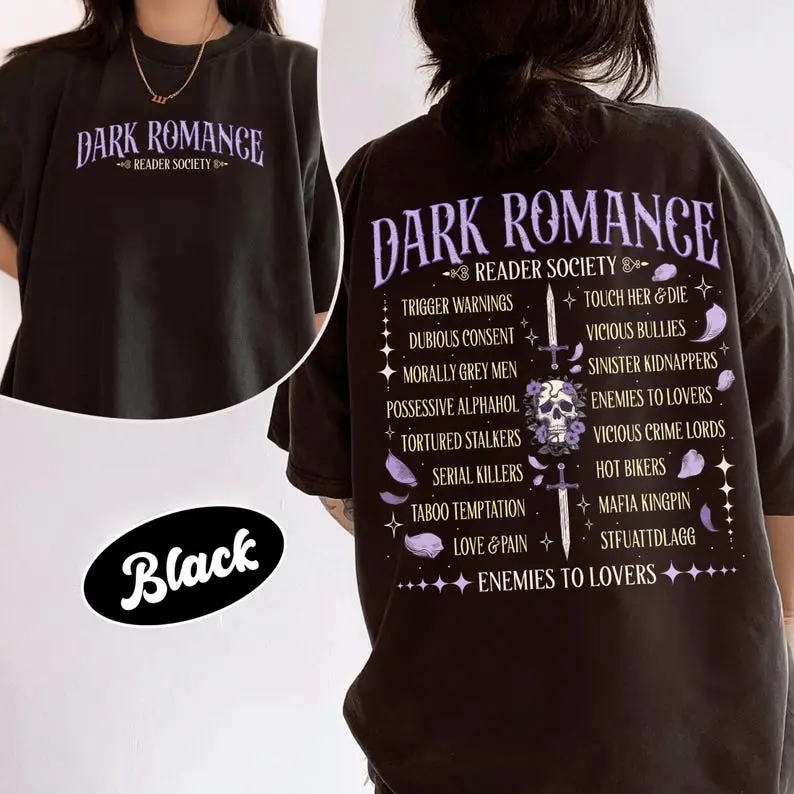 Dark Romance Reader Society Shirt, Enemies To Lover T Shirt, Dark Romance World Tour Tee, Gift For Book Lover #   TikTokMadeMeBuyIt #   TikTokShop