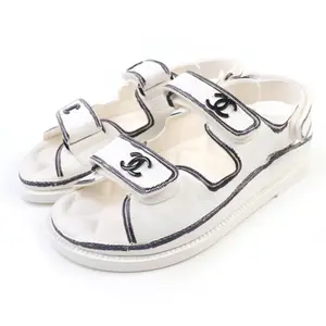 Pre-owned CHANEL Others Small Leather Goods Sandals Leather Sandals