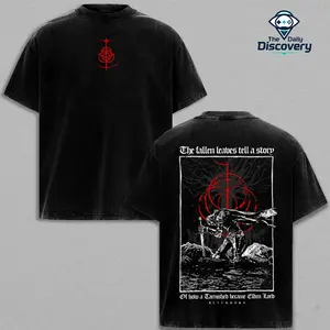 Radahn Metal Band Style Vintage Cotton T-Shirt,  Sweatshirt and Hoodie Washed, Oversized Menswear Streetwear Graphic Tee, Unisex Top Elden Ring Maliketh Black Blade Shirt, Elden Shirt Warrior