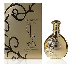 ARABIYAT PRESTIGE Nyla Vani-Elle Eau de Parfum, Unisex Fragrance with Vanilla and Jasmine, 2.7 fl. oz