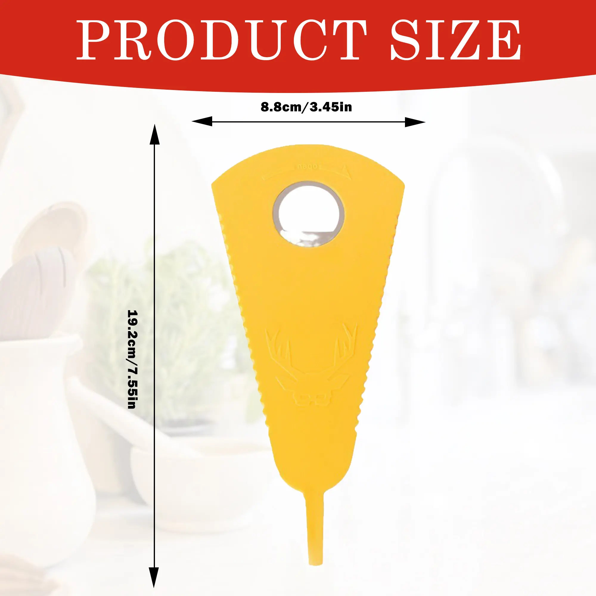 2 Counts Jar and Bottle Opener, Multifunctional Can Lid Gripper Pad for Weak Hands Yellow