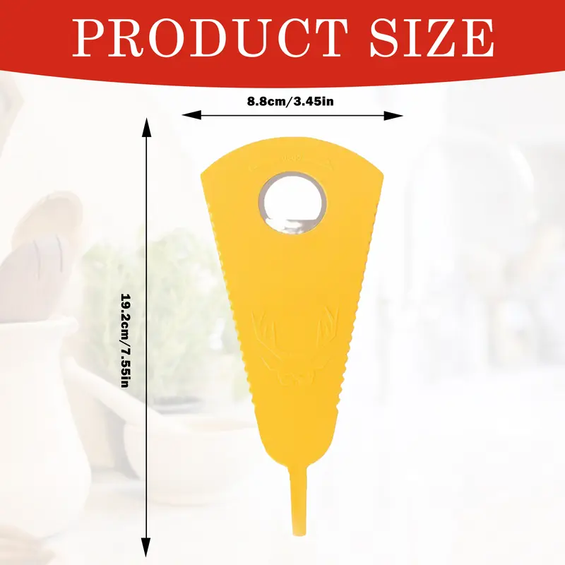2-Count Durable Lightweight Plastic Bottle Cap Opener - Jar Opener, Can Lid Gripper with Comfortable Ergonomic Grip for 3-7cm Containers, Weak Hand Aid, Yellow Home & Party Supply Kitchen Gadget