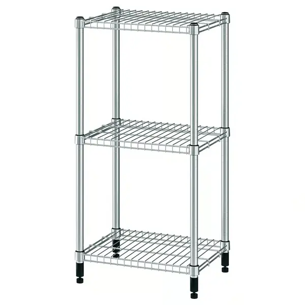 Shelf unit, galvanized, 18 1/8x14x37 "
