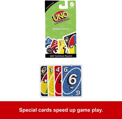 Mattel Games - UNO Speed Pack Add-On  [COLLECTIBLES] Card Game, Table Top Game