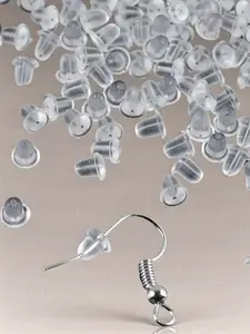 Silicone Ear Plug, Waterproof earplugs, Earplug Waterproof, Ear Safety Backstop Stopper for Summer, Prevent Earrings From Slipping, Basic Diy Jewelry, Female Jewelry Accessories As Gifts for Women & Girls for Daily Use, Girl Accessories