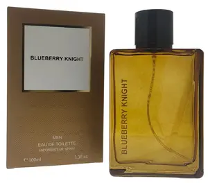 Blueberry Knight Men's Eau de Toilette 100ml with Bergamot and Cedar-wood Scent