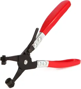 Hose Clamp Pliers, Automotive Hose Clamps Pliers Repair Tool with Swivel Flat Band for Removal and Installation of Ring or Flat Type Hose Clamps, Spring Clamp Pliers Hose Clamp