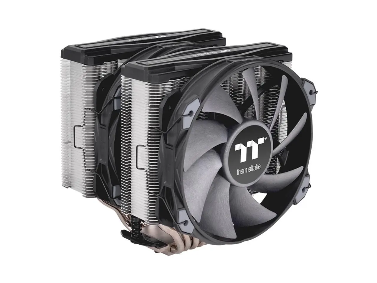 Thermaltake TOUGHAIR 710 250W TDP CPU Cooler, Intel LGA 1700/1200, AMD AM5/AM4, Dual-Tower Dual Fan Design, Copper base with 7 heat pipes, CL-P110-CA14GM-A