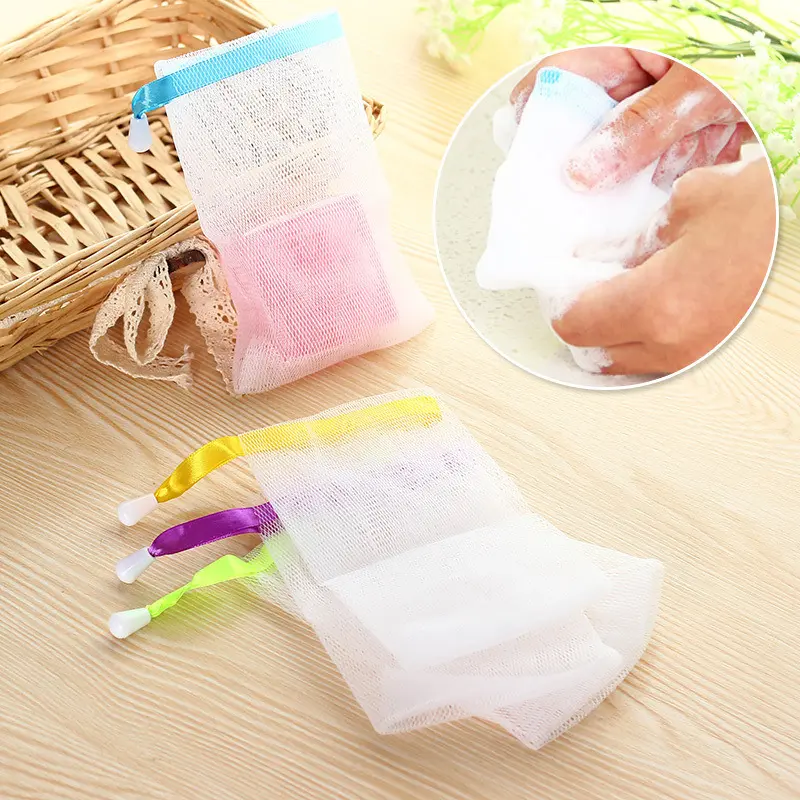 10 Counts Mesh Bags for Soap，Mesh Soap Saver Bag on Face，Making Foaming Mesh Bag，Mesh Storage Bags，Mesh Organizing Bags，Soap Saver Bags for Bath and Face Cleansing，Drawstring Hanging， Personal Cleaning