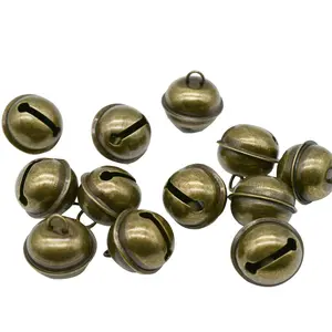 Vintage Antique Copper Color Jingle Bells, 100-Pack for Christmas Decor & DIY Crafts, Warm Sound, Easy Hang for Instant Ambiance