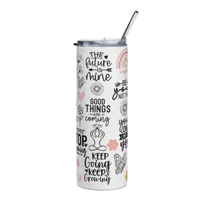 Inspirational Tumbler 20oz, Positive Affirmation Tumbler