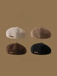 Women's Beret Hat, Pure Color French Style, Winter Warm Cap for Women and Girls, Soft Comfortable Premium Headwear, Fashionable Beret for Stylish Look