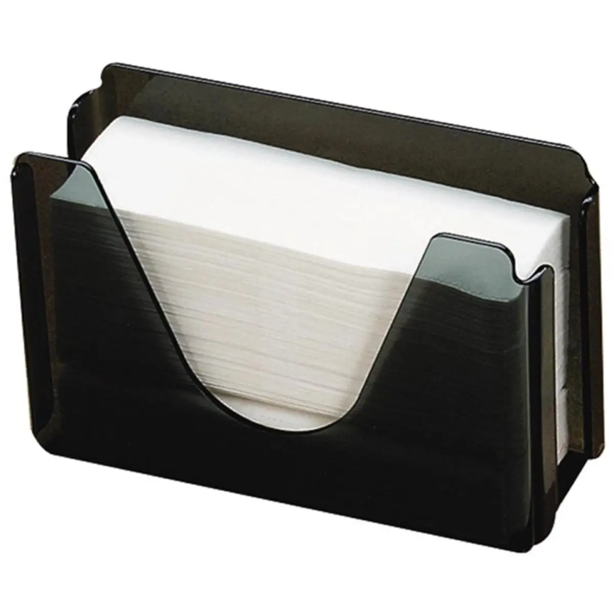 Lorell GPC56640 Plastic Countertop Towel Dispenser - Smoke Finish, Moisture-Proof, Bathroom Fixture Accessory