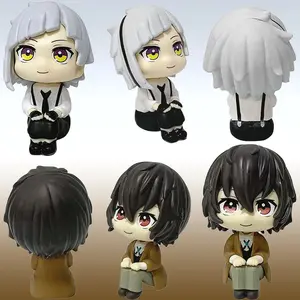 NEW 10cm Bungou Stray Dogs Anime Figure Look Up Nakajima Atsushi Action Figure Q Version Dazai Osamu Figurine PVC Collection Toy