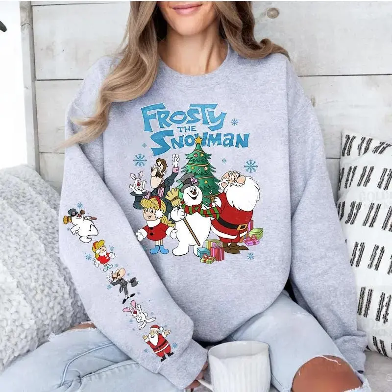 Frosty The Snowman Sweatshirt, Cute Snowman Sweater, Frosty Snowman Hoodie, Christmas Movie Sweater, Retro Christmas Shirt, Xmas Gift