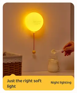 Cute Balloon Shape Silicone Night Light LED Bedside Lamp for Kids Baby Nursery Room Gift Cute Balloon Nursery Night Light Touch Sensor Bedside Lamp Best Gift for Children Toddlers little girl, decor, bedroom, cute