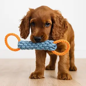 Durable Cotton Rope Dog Toy, Chew-Resistant Pet Toy, Stress Relief Interactive Playmate, Perfect for Dogs, Durable Design