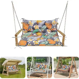 Waterproof 47.2 x 19.7 inch Indoor Outdoor Bench Cushion Dark Grey Thicken Seat for Swing Chair Lounger Garden Porch Sofa Settee Couch Patio Furniture Loveseat with Ties 47.2 x 19.7 Adjustable Multifunctional Seat Cushion