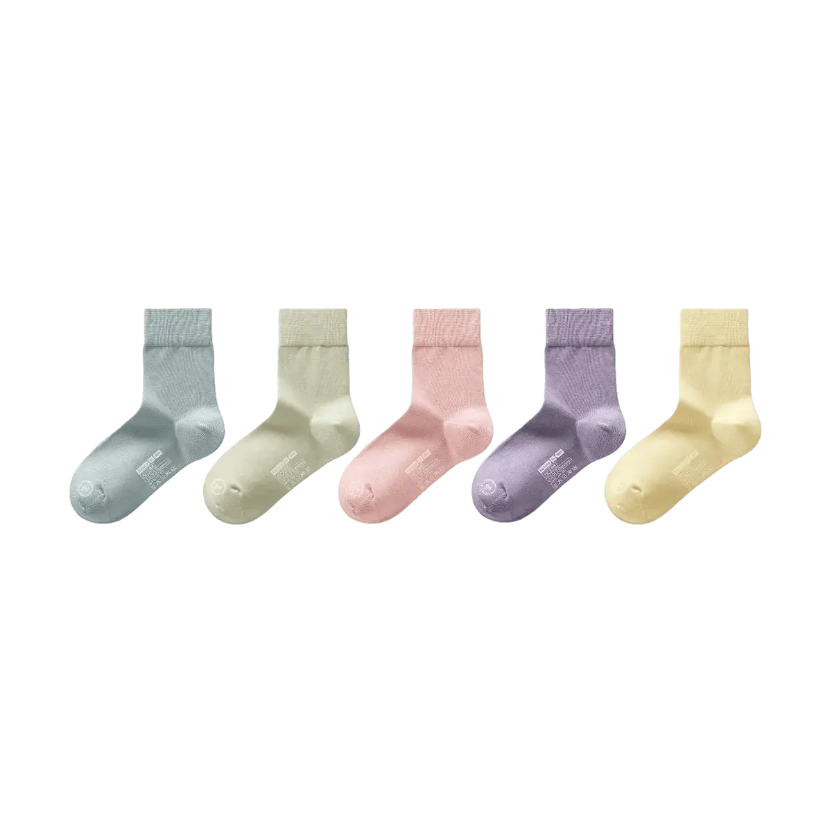 Women's Seamless Cotton-Blend Ankle Socks, 5 Pack in Assorted Pastel Colors, Breathable Silver Antibacterial Fabric, Coordinate, Ankle Height, Everyday Wear, Pastels Blend, Tagless Cuff