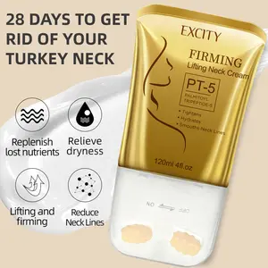 EXCITY Firming Lifting Neck Cream PT-5 Palmitoyl Tripeptide-5 120ml Tightens Hydrates Smooths Neck Lines