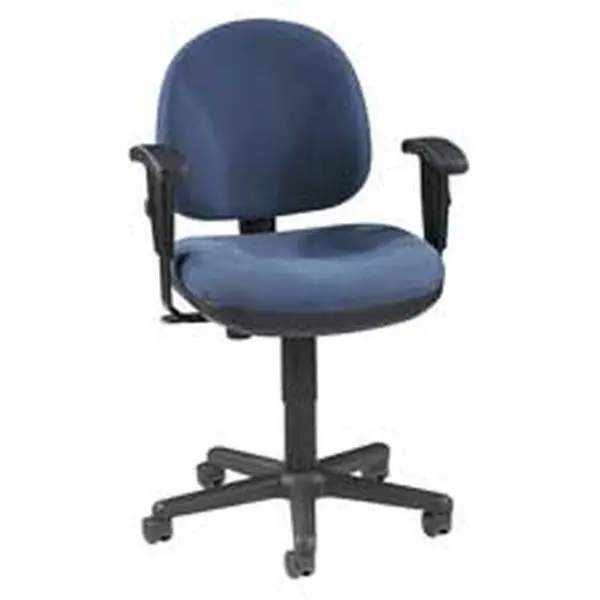 Lorell LLR80006 Adjustable Commercial Grade Task Chair - Supportive Sitting, Cushioned Rolling Swivel Backrest Chair - 24x24x33-38", Blue, Office & Commercial Furniture